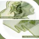 E-Clover Herebuy - Unique Women's Floral Scarves: Chiffon Flowers & Birds Printed Scarf (Green)