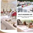 Fitable Navy Tablecloths for 6-8 Foot Tables, 6 Pack - 70 x 120 Inches - Reusable and Washable Table Clothes, Polyester Fabric Table Covers for Wedding, Party, Banquet