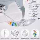 Memorial Gifts for Loss of Family, Sympathy Gift for Lose of Loved Ones, Funeral Gifts, Unique Bereavement Crystal Rainbow Maker, Heart Shaped Hanging Decorations for Daily Remembrance