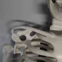 Skeleton Halloween Decor,3Ft Life Size Skeleton Full Body Plastic Human Bones for Halloween Decoration (Gray)