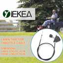 117-1295 Throttle Choke Cable for Toro 74373(Z5030), 74375(Z5060), 74381(Z4202), 74399(Z5020) Timecutter Lawn Mower Lawn Tractors