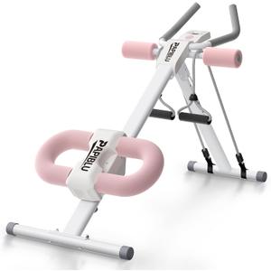 Abdominal Trainers - Adjustable Ab Trainer Machine, Foldable Abdominal Workout Equipment with Knee Protection - Home Gym Core Strength Trainer for Men & Women