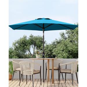 7.5 ft Outdoor Patio Market Umbrella, Light Turquoise Blue