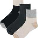 Hot Sox Women's Cute Conversation Starter Ankle Socks-1 Cool & Fun Fashion Novelty Gifts, Assorted Colorblock (3 Pairs),  9-11