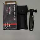 Camping Essentials Multitool Camping Accessories Gifts for Men 16 in 1 Multi Tool Survival Gear with Axe Hammer Pliers Saw Screwdrivers Bottle Opener Whistle for Camping Hiking, Gifts for Dad Him (Black)