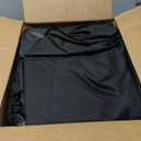 1200D Waterproof Boat Cover - Fits 17' to 19' ft Bass, V-Hull, Tri-Hull, Fish & Ski, Runabout Bowrider Boats - Heavy Duty Canvas Black (Model C: Fits 17'-19' L X 96" Beam Width)