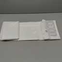 AooHome White Fabric Shower Curtain Liner, Bathroom Curtain with Hooks for Hotel, Waterproof, Weighted Hem, 72 Width x 75 Height Inch