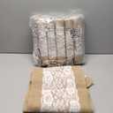 Chumia 12 Pack Lace Burlap Table Runner Rustic Natural Jute Table Runner 12 x 72 Inch Farmhouse Hessian Tablecloths for Vintage Country Wedding Birthday Thanksgiving Christmas Party(Classic Style)