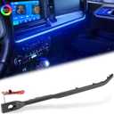 LED Neon Strip Light Center Console Dashboard Trim Compatible with Ford Bronco 2021-2024 Dash Panel replacement parts