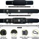 2-in-1 Weightlifting Belt & Dip Belt with Chain for Added Weight Training,Weightlifting, Squats, Deadlifts,Powerlifting for Men & Women (Medium, Black/Grey)