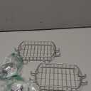 Soap Dish for Shower Suction Cup Powerful Vacuum System Rustproof 304 Stainless Steel Basket Sponges Holder with Razor Hooks for Bathroom or Kitchen Soap Holder (Silver) 2pcs