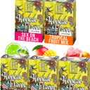Mysterious Hookah Flavors Set - 5 x 50g Non Tobacco Hooka Flavor for your Bowl (Sex on the beach - Tropical fruit mix - Mango - Caipirinha - Pink lemonade) Hookah Bundle Pack of 5 - Try these Tobacco Free Shisha