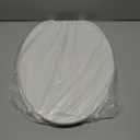 BEMIS 175 Commercial Open Front Plastic Toilet Seat, Heavy Duty Industrial Seat with Lid, Elongated, White