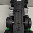 Garbage Truck Toys Metal Cab, Realistic Trash Truck Toys for Boys Kids with Lights and Sounds, Friction Powered Recycling Vehicles, Front Loader with Dumpster, 4 Trash Bins, 12"