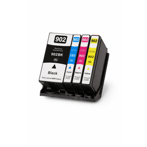 902XL Ink Cartridges Combo Pack 4-Pack (Black/Cyan/Magenta/Yellow) Replacement for HP 902XL 902 OfficeJet Pro 6960 6968 6970 6971 6976 Printers