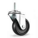 2 inch,Casters Set of 4,Castor Wheels 1/4,5/16,3/8 inch Threaded Stem,Wheel for Wire Shelving Racks,Leveling Casters,Replacement Wheel for Rolling Cart,Carts Wheeled,Shelf Wheels,Roller for Cart