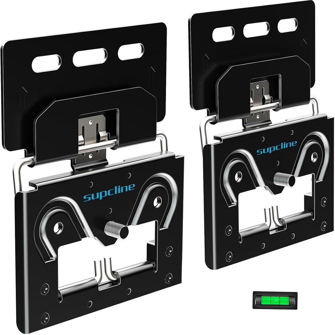 Ultra Slim TV Wall Mount Compatible with 14"-80" Flat & Frame TVs Only, 0.3" Micro-Gap Low Profile TV Mount, Minimalist Look, Blends Any Interior, Hold up to 100Lbs