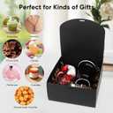 YEEHONG Gift Boxes with Lids, 8x8x4 Inch Kraft Paper Gift Box with Ribbon, Bridesmaid Proposal Box for Wedding, Packaging, Present, Birthday, Cupcake (10 Pack)