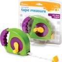 Learning Resources Simple Tape Measure, Ages 3+, Retractable Toy Tape Measure, Measures 4 Feet, Construction Toy for Kids,Back to School