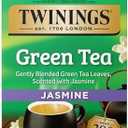 Twinings Green Tea with Jasmine Individually Wrapped Bags, 20 Count (Pack of 1), Fragrant Floral Scent, Caffeinated, Enjoy Hot or Iced, 20 Teabags Pack of 4. BB 08/OCT/2028