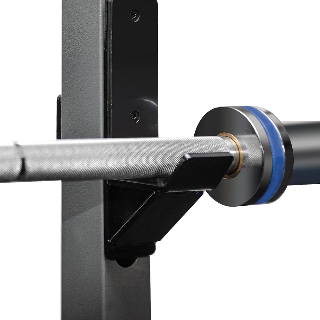 J-Hook Barbell Spotter Arm for 2" x 2" Tube Power Cage with 1" or 5/8" Hole, Dip Bar for Squat Rack,Heavy Duty Bottom Reinforced Premium Steel with 1000 LBS Capacity