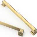 Asidrama 10 Pack 7.5 Inch(192mm) Brushed Brass Cabinet pulls Kitchen Cabinet Handles, Cabinet Pulls Kitchen Cabinet Hardware for Cupboard Drawer Pulls 2044