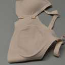 Front Closure Bras for Women  Racerback Jelly Bra No Underwire - Seamless Wireless Padded Bralette with Support-XL