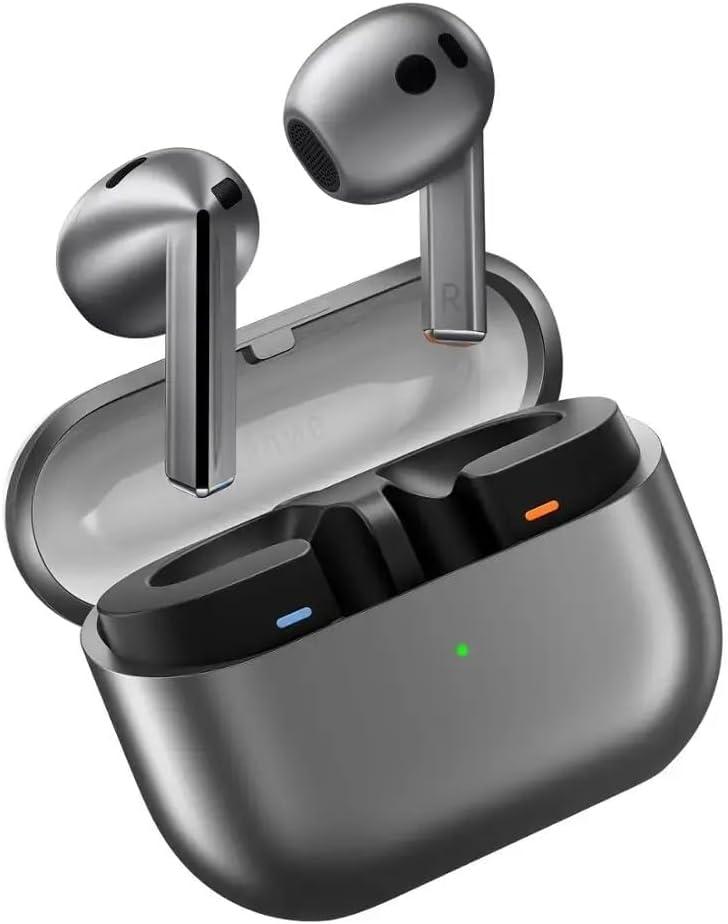 SAMSUNG Galaxy Buds 3 True Wireless Bluetooth Earbuds, Open Type Fit, Active Noise Cancellation, 360 Audio, Touch Control, Silver