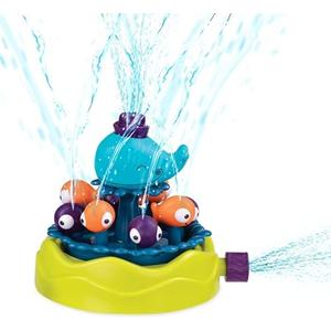 B. toys – Whirly Whale Water Sprinkler for Backyard Fun – Outdoor Water Play Toy – Sprinkler for Toddlers & Kids – 2+ Years