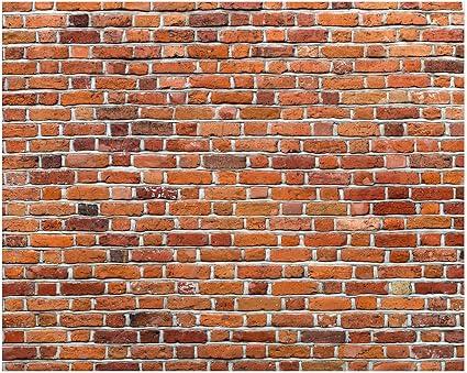 10x8ft Christmas Red Brick Wall Backdrop for Photoshoot Polyester Fabric Brick Backdrop Background Wallpaper for Fireplace Home Decoration Newborn Birthday Wedding Party