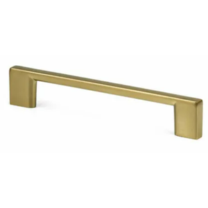 Cabinet Handle, Brass 11 in with 4 Screws