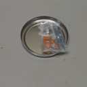 Aspen Creative 21507-31, Transitional Chandelier & Light Fixture Canopy Kit w/Collar Loop, Chrome, 5-1/8" Diameter, 1" Center Hole