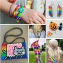 Simetufy 4200Pcs Pony Beads, 24 Colors Kandi Beads Bulk for Bracelets Making Hair Braiding Kandi Friendship Bracelet Craft DIY Jewelry Making Christmas Gifts (Boxed)