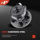 A-Premium 2Pcs Front Wheel Bearing and Hub Assembly with ABS & 5-Lug