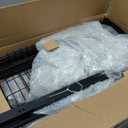 3 Tier Extra Large Stainless Steel Expandable Over The Sink Dish Drainer Drying Rack, Rust Proof Metal, Space Saving, Modern Black Big Capacity Extendable Plate Strainers Above Kitchen Counter