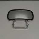 TOEMIRR 8" x 4" Convex Mirror Stainless Steel Rectangular fit for Multiple Scenarios, Tractors Forklifts Trucks Boats Cars Improve Visibility Universal U-Bracket Rearview Mirrors