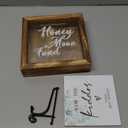 Juvale Honeymoon Fund Box Wedding Decorations for Reception - 7 x 7 Inch Wooden Rustic Wedding Card Box