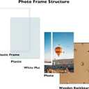 12x16 Picture Frame Set of 2 White with 10x14 Mat for 30 x 40cm Diamond Art Painting, Display Photo 10x14 with Mat or 12 x 16 Without Mat, Wall Hanging Large Frame, 2 Pack, White