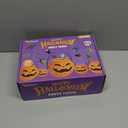 SpringFlower 168 PCS Halloween Party Favors For Kids, 24 Pack Prefilled Halloween Pumpkins With Toys, Halloween Toy Bulk For Kids Gifts & Trick or Treat, School Classroom Rewards