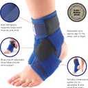 Neo-G Ankle Brace for Kids - Support For Juvenile Arthritis Relief, Joint Pain, Ankle Injuries, Gymnastics, Basketball, Volleyball - Adjustable Compression - Class 1 Medical Device - 1 Size - Blue (Blue)