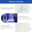 2 x Aquarium Air Stone,1.4 Inch Fish Tank Nano Bubble Stone Kit with Check Valve and Control Valve Quiet Extremely High Dissolved Oxygen Diffuser Makes Extremely Tiny Bubbles for Betta Fish,Shrimp