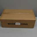 Vivihomety Utility Slim Storage Cart with Wheels, 4 Tier Small Rolling Cart with Wood Top, Metal Kitchen Bathroom Laundry Room Organization Trolley with Handle for Narrow Space - White (8.1 Inch Wide)