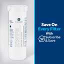 GE XWFE Refrigerator Water Filter, Genuine Replacement Filter, Certified to Reduce Lead, Sulfur, and 50+ Other Impurities, Replace Every 6 Months for Best Results, Pack of 1