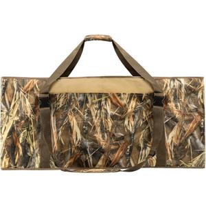 12 Slot Duck Decoy Bag with Carrying Padded Shoulders Hunting Blind Camo Printing Duck Decoy Bag with Smart Mesh Bottom Drainage System