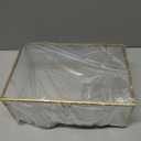 10.8 Glass Jewelry Box Gold Card Box with Hinged Lid, Gold Keepsake Box for Storage Wedding Card, Trinkets, Photo and More, Cute Glass Box for Women and Girl,Vintage