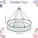 24 Inch Large Bird Seed Catcher Tray for Hanging Bird Feeder Platform, Birds Feeder Trays with Adjustable Hanging Hoop for Outdoor Garden Lawn