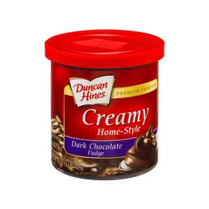 Duncan Hines Creamy Dark Chocolate Fudge Flavored Frosting, 16 oz. (Pack of 8) (BBD - 11/13/2026)