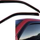 Lightronic Extra Durable In-Channel Vent Window Visor, Fits 1999-2006 Chevrolet Silverado & GMC Sierra 1500, 1500 HD, 2500, 2500 HD & 3500, 2007 Classic Models, Regular/Extended/Crew Cab, Smoke, 2-Pcs