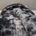 Ultra Soft Rug for Living Room, 4X6 Fluffy Shag Area Rug for Bedroom, Modern Shaggy Carpets Fuzzy Rug for Teens Dorm Nursery Home Decor Aesthetic, Upgrade Anti-Skid Durable, Tie Dye Black and Grey
