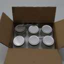 6 Pack Small Mason Jars with Labels, 8 oz Glass Jars with Airtight Lids, Half Pint Canning Jars for Jelly, Jam, Honey, Pickles, Spice, Overnight Oats, Food Storage, Candle & DIY Present